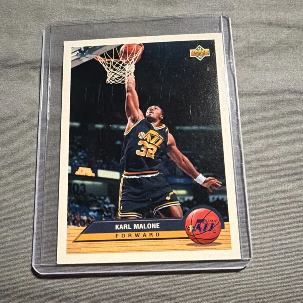 Upper Deck 1992-93 McDonald's Karl Malone #P40 Utah Jazz Basketball Card NBA